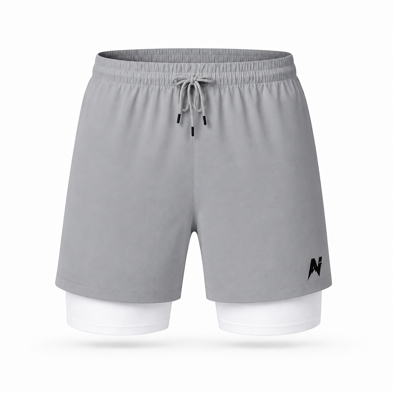 Northrun - 2-i-1 treningsshorts med sprettfri mobil­lomme.